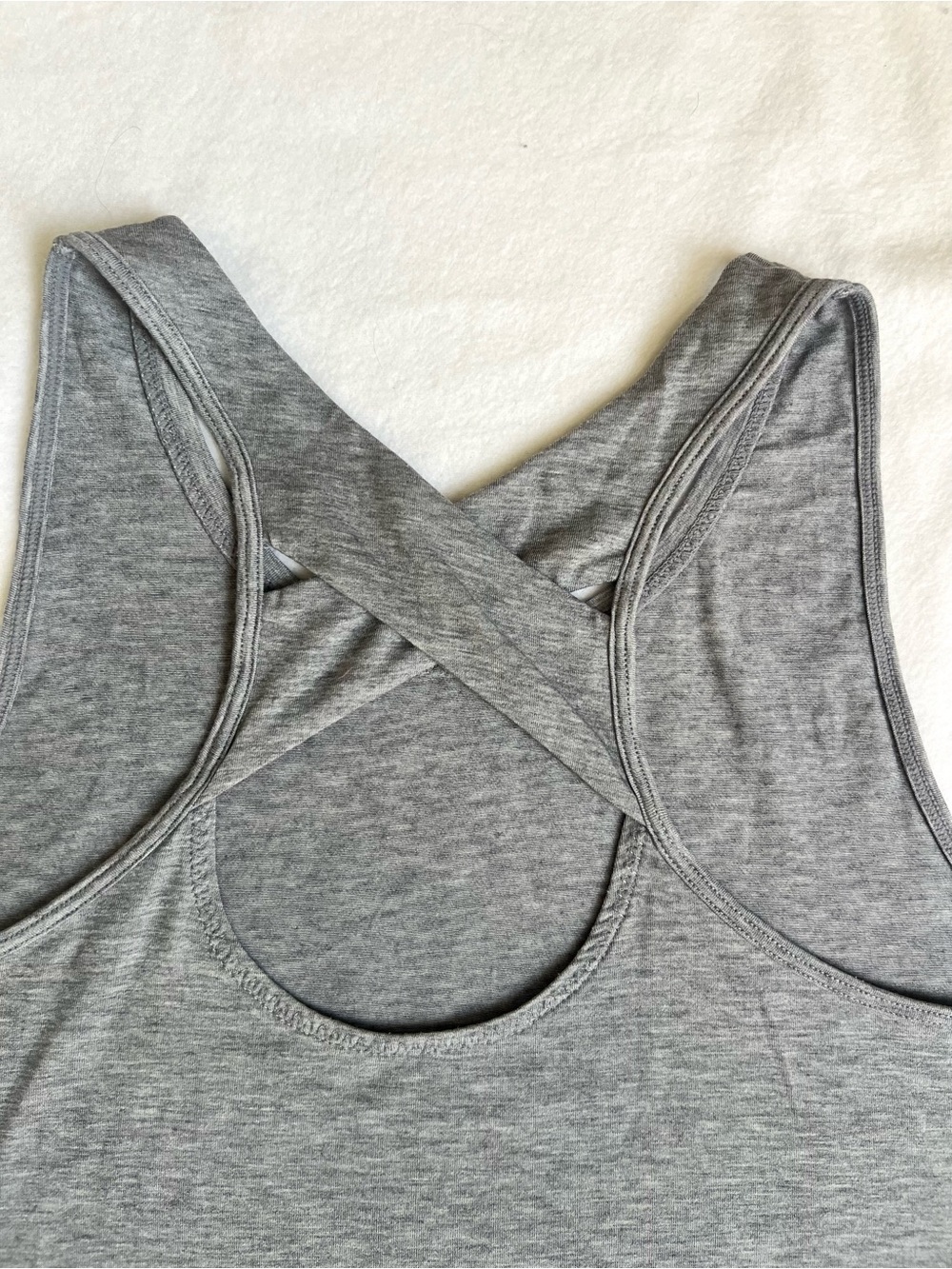 ATHLETA Gray Cross-Back Performance Tank Top - Picture 5 of 8